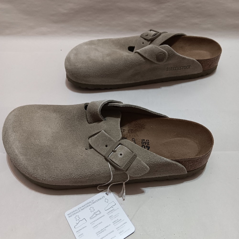 BIREKNSTOCK Boston Faded Khaki Size 40 (US L9, M7) 1025788 Regular Fit - Picture 5 of 9